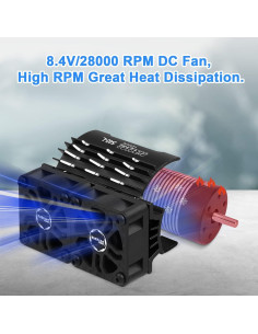 Ventilador Doble 30mm ARRAROWN para Motor RC 36mm 2