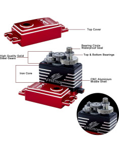 Motor Servo Digital FEETECH 35KG 180 Grados Aluminio 2