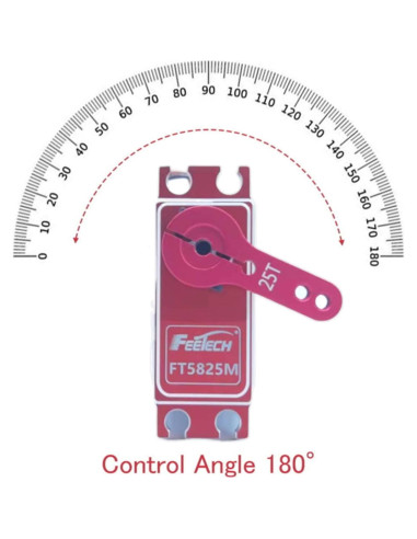 Servo Motor Digital FEETECH 35KG 180 Grados Aluminio