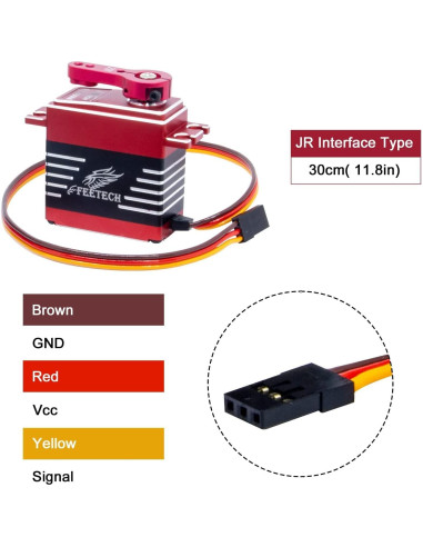 Servo Motor Digital FEETECH 35KG 180 Grados Aluminio