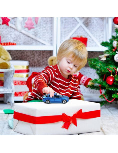 Coche Diecast Modelo X EROCK 1:32 Azul con Luz y Sonido 2