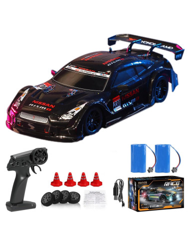 Coche RC Drift 4WD KAIMIO 1:16 30KM/H con Luces LED