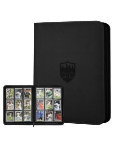 Carpeta de Tarjetas GERMUN 9 Bolsillos Negra para 360 Tarjetas