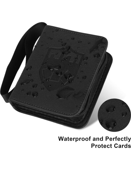 Carpeta de Tarjetas TRBINDER 1 Pocket Negro 80 Bolsillos