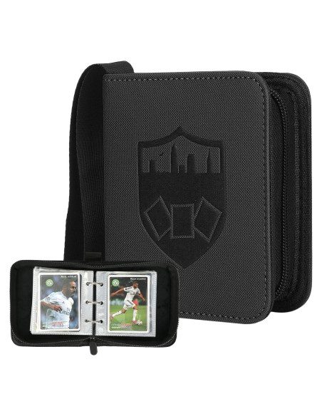 Carpeta de Tarjetas 1 Pocket TRBINDER Negra 80 Bolsillos