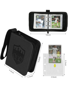 Carpeta de Tarjetas 1 Pocket TRBINDER Negra 80 Bolsillos 2