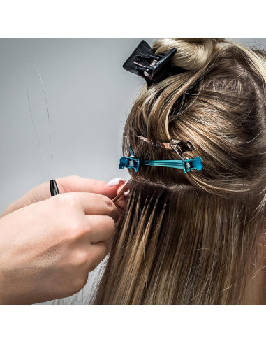 Kit de 10 Enhebradores de Agujas GAQWOK para Extensiones de Cabello