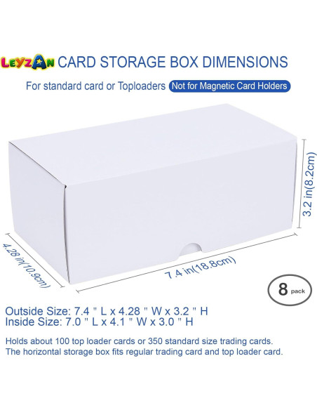 Caja de Almacenamiento Leyzan para 800 Toploaders