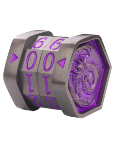 Contador de Vida MTG UONUOT Metal Niquel Negro/Púrpura