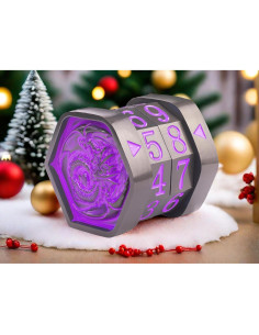 Contador de Vida MTG UONUOT Metal Niquel Negro/Púrpura 2