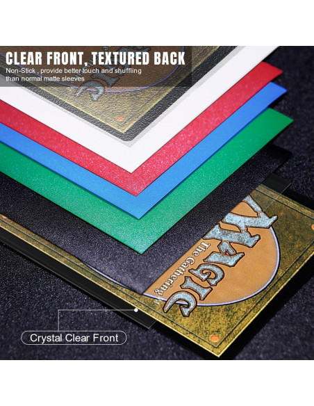 Mangas de cartas Katomula 300CT negras texturizadas