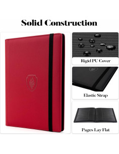 Carpeta de Tarjetas Fabmaker 360 Bolsillos Roja 2