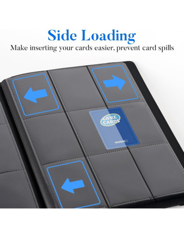 Carpeta de Cartas Fabmaker 540 Bolsillos Verde Resistente