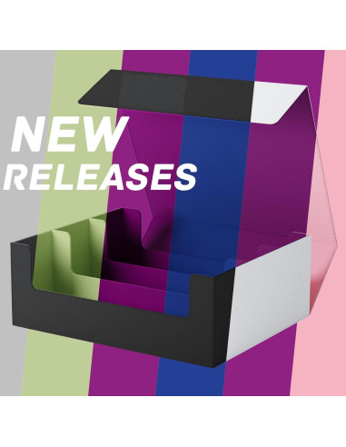 Caja de Almacenamiento de Cartas ZLCA 1800+ Negra y Verde