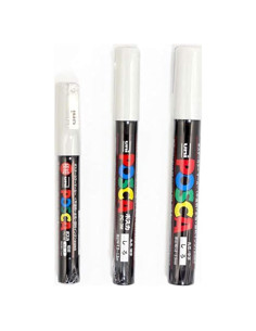 Marcadores de Pintura POSCA Mitsubishi 3 Puntas Blancas 0.7-2.5mm
