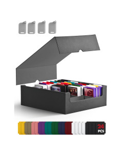 Caja de Almacenamiento de Cartas ZLCA 3000+ Cartas Negra