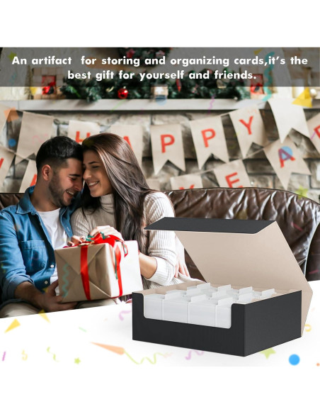 Caja de Almacenamiento de Cartas ZLCA para TCG 1800+ Negro/Dorado