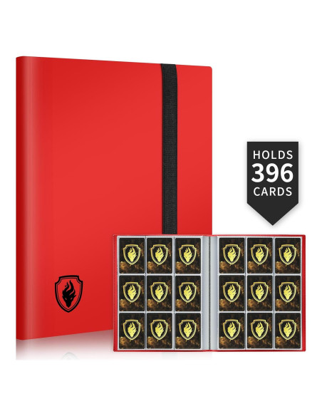 Álbum de Cartas Fabmaker 396 Pocket Carga Lateral Rojo