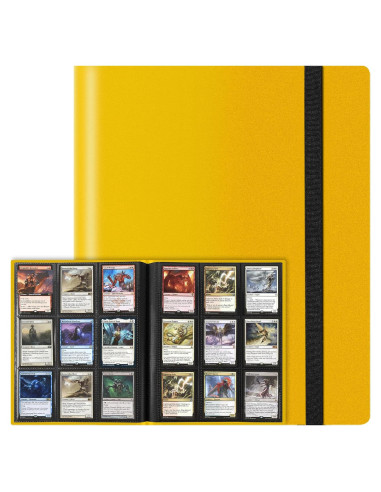 Carpeta de Tarjetas TiopLior 360 Bolsillos Amarilla