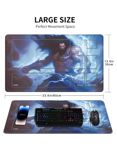 Tapete de Juego MTG Cyaboyibo Rey del Mar 60x35 cm