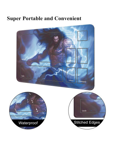 Tapete de Juego MTG Cyaboyibo Rey del Mar 60x35 cm