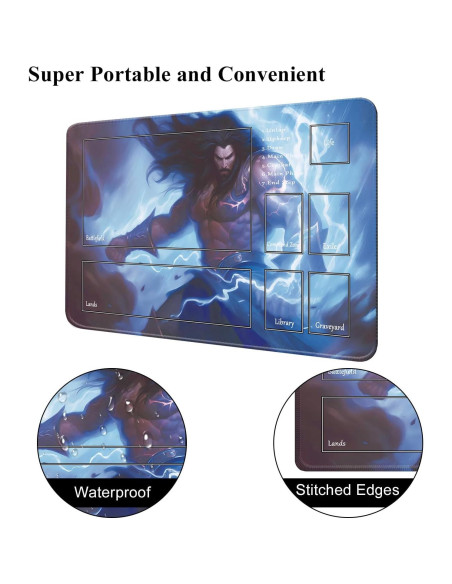 Tapete de Juego MTG Cyaboyibo Rey del Mar 60x35 cm
