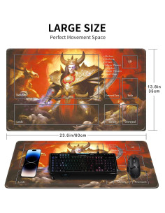 Tapete de Juego MTG Cyaboyibo Guerrero de un Ojo 61x36cm 2