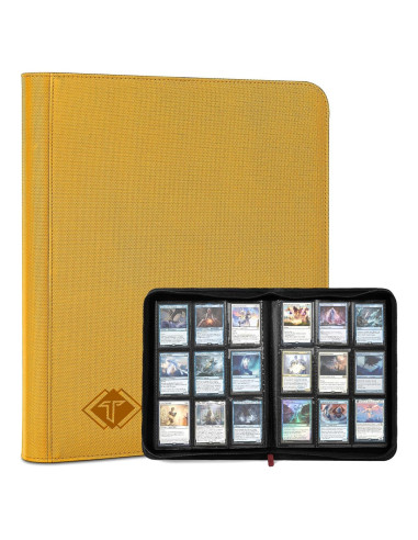 Carpeta de Tarjetas TiopLior 432 Bolsillos Amarillo