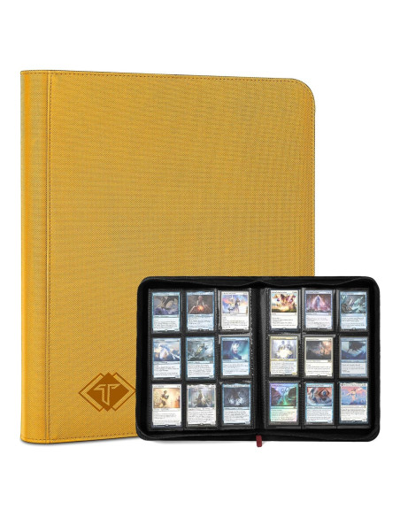 Carpeta de Tarjetas TiopLior 432 Bolsillos Amarillo