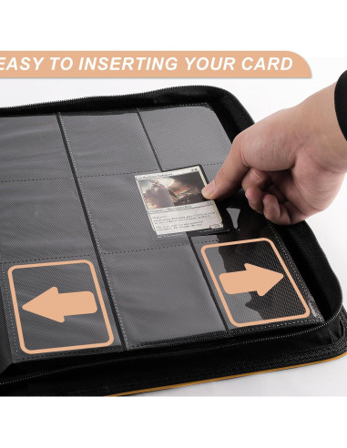 Carpeta de Tarjetas TiopLior 432 Bolsillos Amarillo