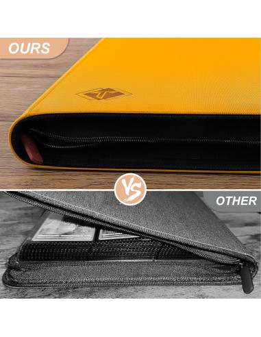 Carpeta de Tarjetas TiopLior 432 Bolsillos Amarillo