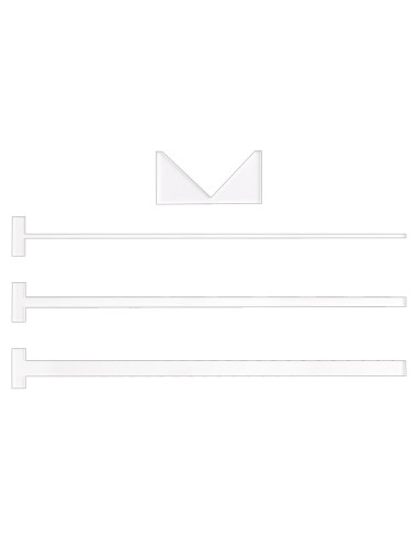 Guía de Encuadernación Acrílica URROMA, 4 Piezas para Scrapbook