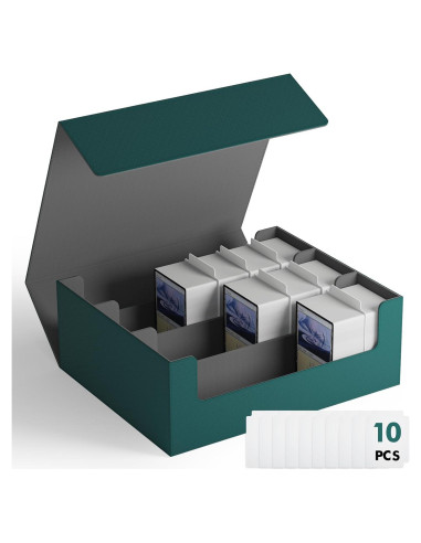 Caja de Almacenamiento de Cartas ZLCA Triple 1800+ Verde