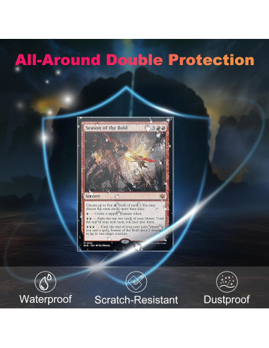 600 Fundas de Cartas Transparentes Proijeut 64x89mm 60 Micrones