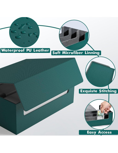 Caja de Almacenamiento de Cartas ZLCA Triple 1800+ Verde