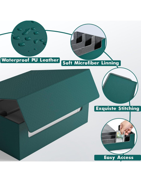 Caja de Almacenamiento de Cartas ZLCA Triple 1800+ Verde
