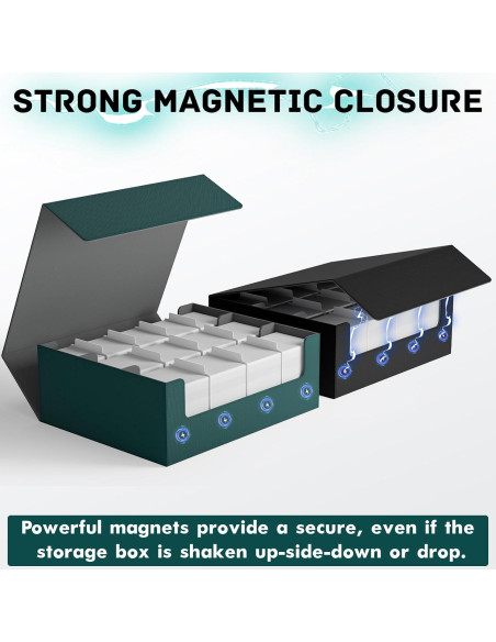 Caja de Almacenamiento de Cartas ZLCA Triple 1800+ Verde