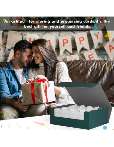 Caja de Almacenamiento de Cartas ZLCA Triple 1800+ Verde