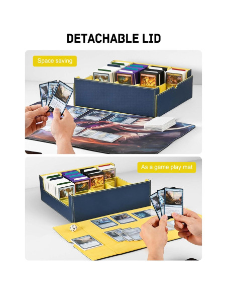 Caja de Almacenamiento de Cartas ZLCA 3000+ Cartas Azul Amarillo
