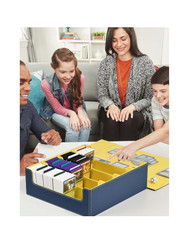 Caja de Almacenamiento de Cartas ZLCA 3000+ Cartas Azul Amarillo