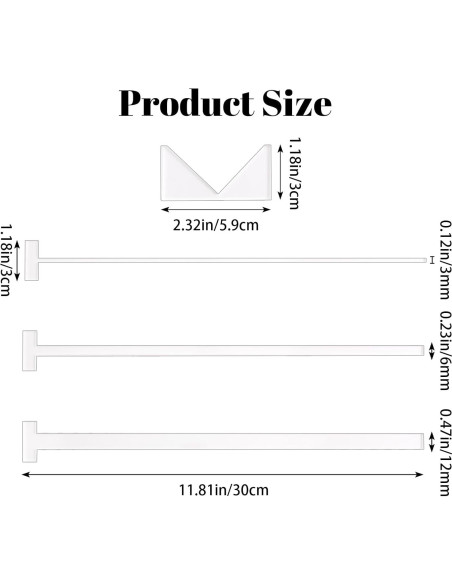 Guía de Encuadernación Acrílica URROMA, 4 Piezas para Scrapbook