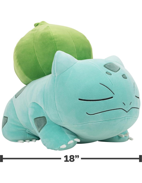 Peluche Bulbasaur Dormido 45.72 cm - Pokémon Oficial Jazwares