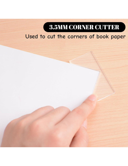 Guía de Encuadernación Acrílica URROMA, 4 Piezas para Scrapbook