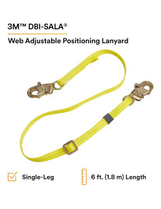 Cuerda de Posicionamiento Ajustable 3M DBI-SALA 1.8m Amarillo 2