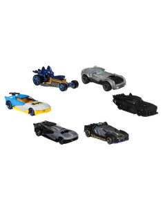 Hot Wheels 6 Autos de Juguete Batman 1:64 Colección