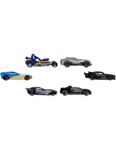 Hot Wheels 6 Autos de Juguete Batman 1:64 Colección