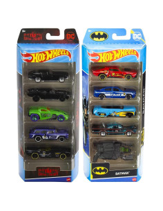 Colección Batmóvil Hot Wheels con Batman y 10 Autos Gotham