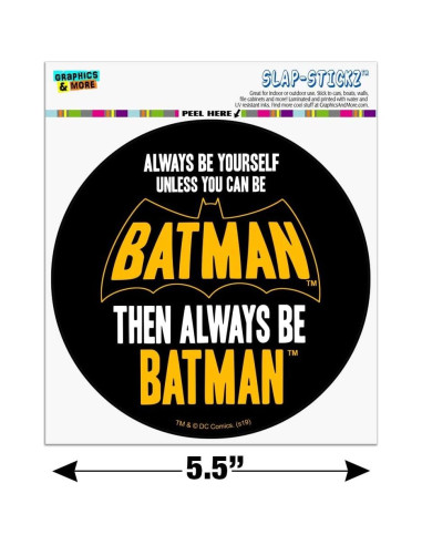 Adhesivo Vinilo Batman Graphics & More 14 cm Circular