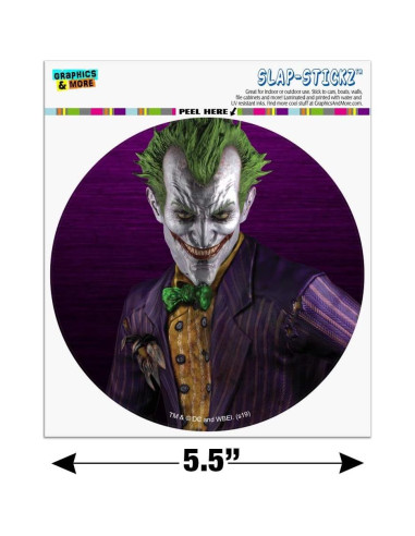 Calcomanía Batman Arkham Asylum 14 cm Vinilo Gráfico
