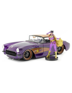 Jada Toys Chevrolet Corvette 1957 con figura Batgirl 1:24